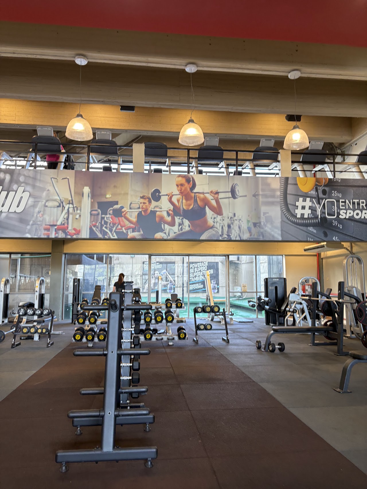 Sala de musculación de SportClub Palermo